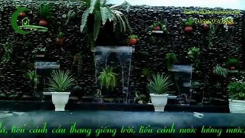 Thi công trọn gói tiểu cảnh tường nước, thác nước đẹp sân vườn