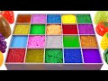 Satisfying Video l Mixing All My Slime Smoothie in Making Glossy Slime Cube & Balls Cutting ASMR #05