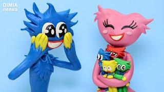 Лепим Хагги Вагги, Кисси Мисси и разноцветных детей из пластилина | Poppy Playtime | Dimia лепка