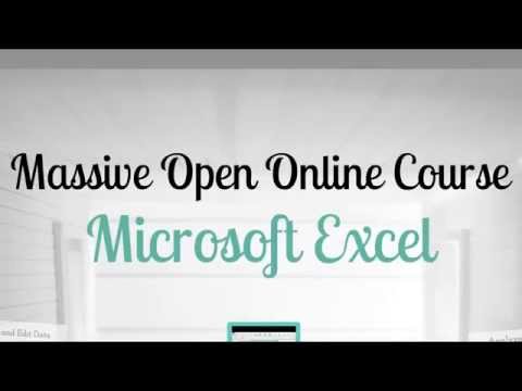 Working with Microsoft Excel: MOOC