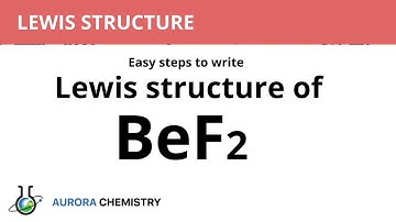 Lewis dot structure of BeF2(Beryllium fluoride)
