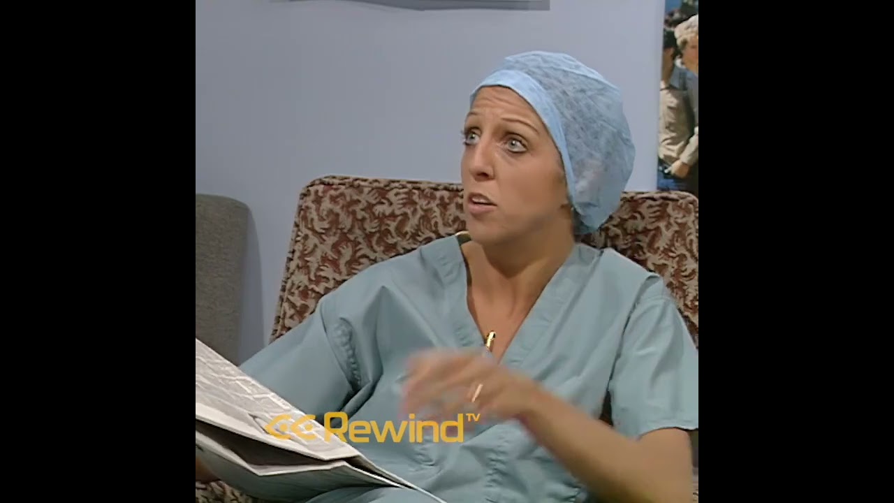 A classic scene from sitcom Surgical Spirit