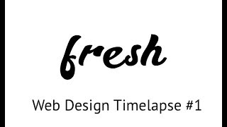 Web Design Timelapse: Minimalist Suite