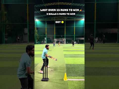 Last Over, 13 Runs to Win! 🏏🔥 #turfcricket #cricketlover #cricket