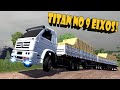 TITAN 18-310 NO 9 EIXOS COM EXCESSO DE PESO - SUBINDO AS LADEIRAS DE TERRAS - ETS 2 MODS BR