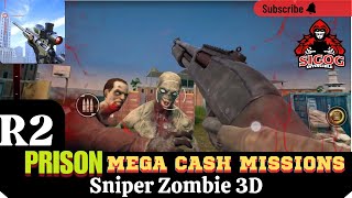 Sniper Zombie 3D R2 Prison All Mega Cash Missions | Sniper Zombie 3D gameplay | Invincible Sigog screenshot 5