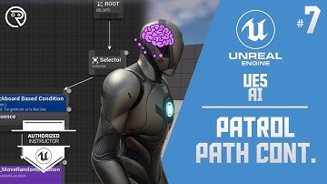 Unreal Engine 5 Tutorial - AI Part 7: Patrol Path Continued