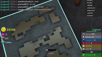 ROBLOX-Azure Mines Finding Illuminunium :D