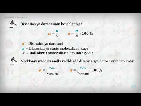 580 Kimya. Elektrolitik dissosiasiya. Elektroliz. Hidroliz. I hissə.