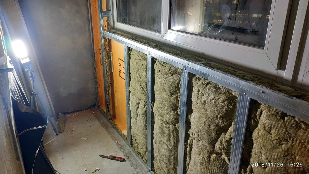 Утепление стеклопакета на лоджии. - YouTube