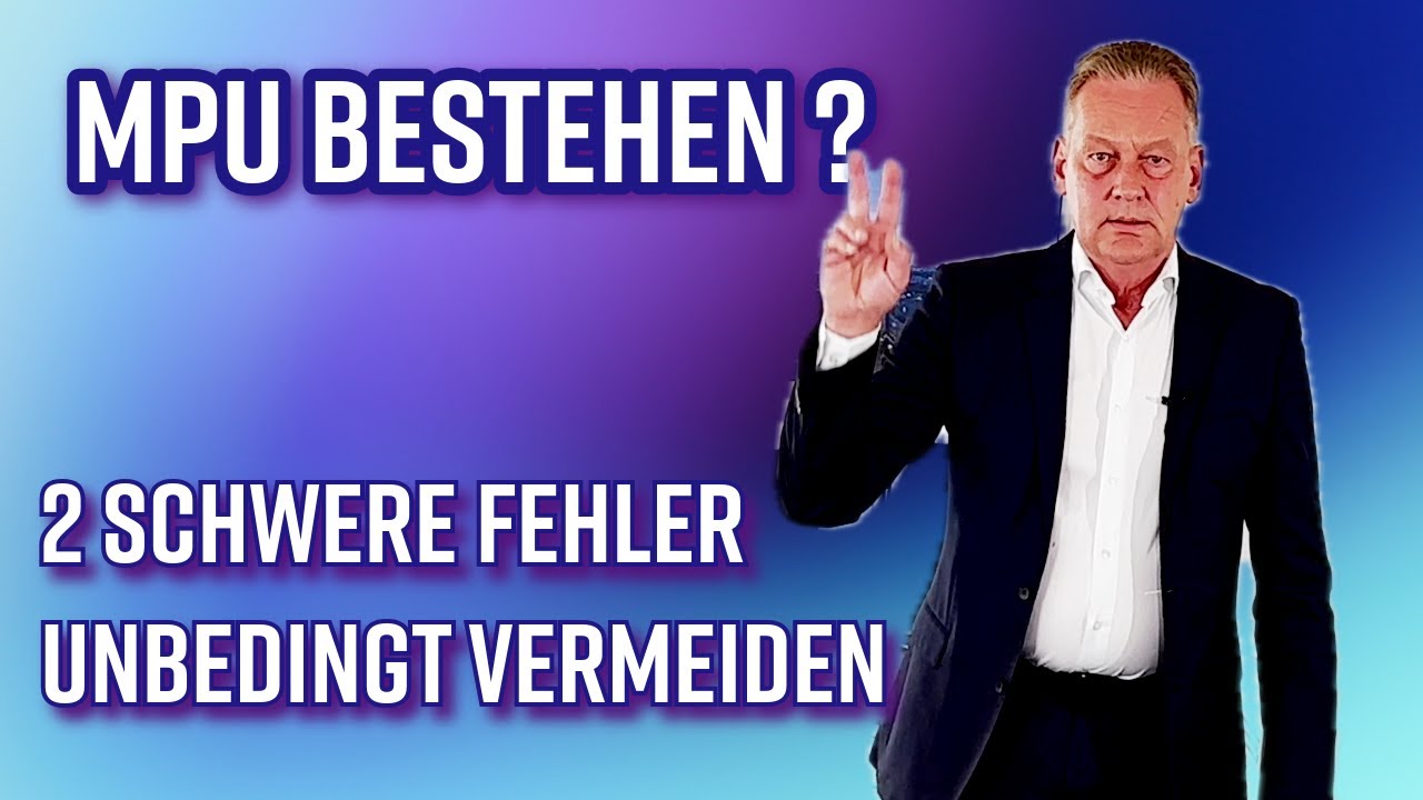 Was Passiert Wenn Man Bbr Nicht Besteht Diese 2 Fehler dürfen Ihnen nicht passieren, wenn Sie die MPU bestehen
