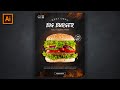 Burger Flyer Design Tutorial - Adobe Illustrator