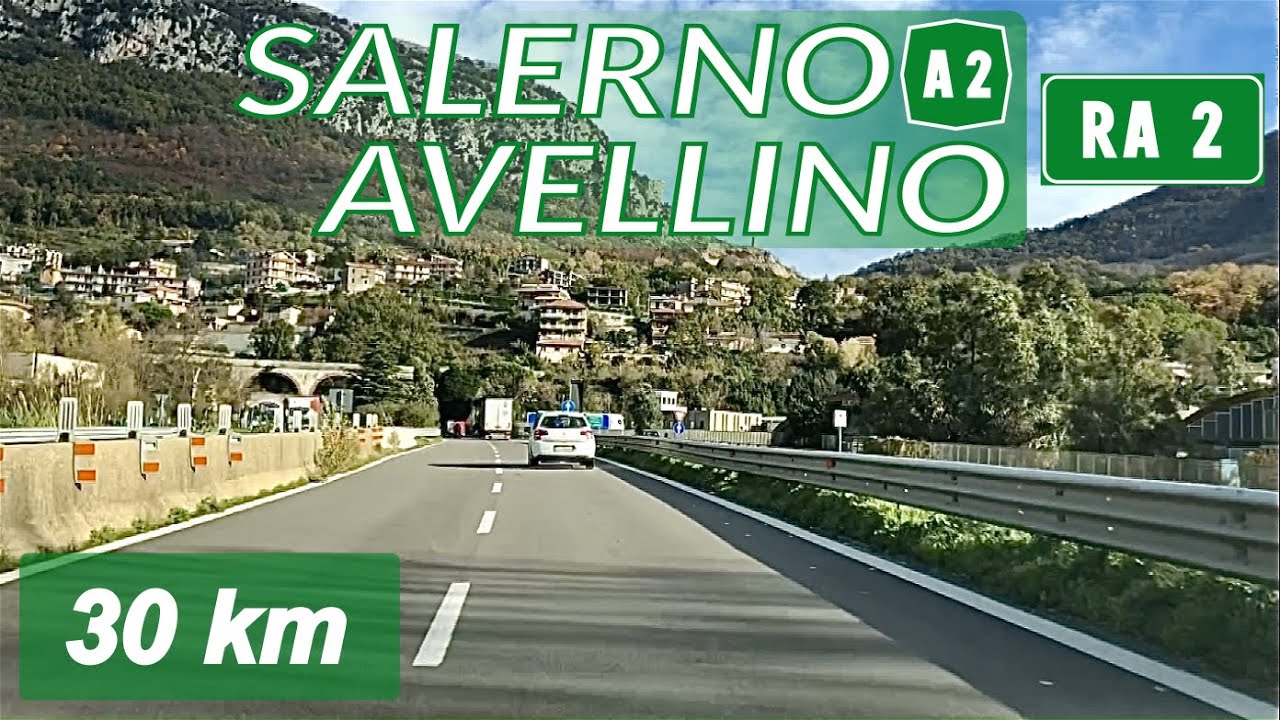 RA2 | SALERNO - AVELLINO | Autostrada A2 + Raccordo di Avellino | Percorso completo
