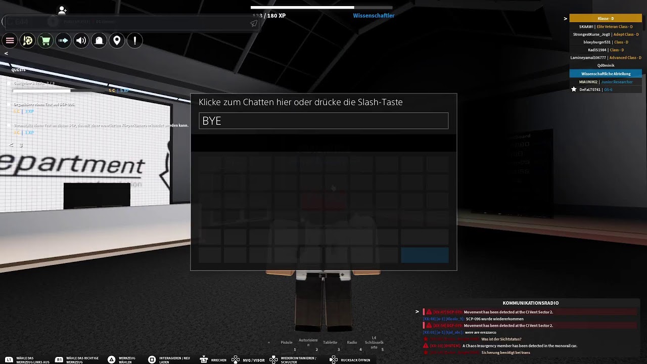 Ich spiele scp in roblox