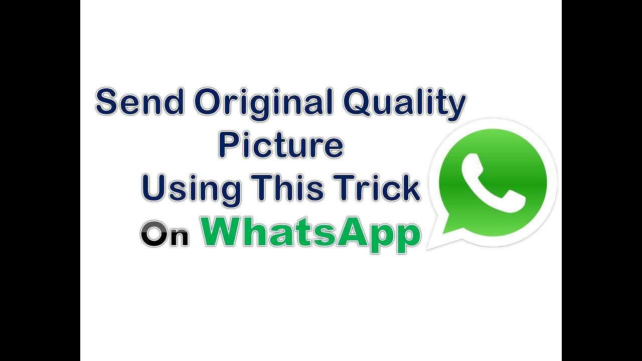 How to send Original Quality Photo On Whatsapp - YouTube