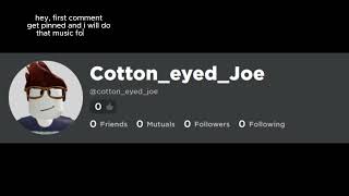 Cotton Eyed Joe But Roblox Username