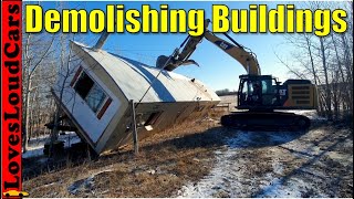 Demolishing Buildings with excavator by lovesloudcars 197 views 3 weeks ago 3 minutes, 14 seconds