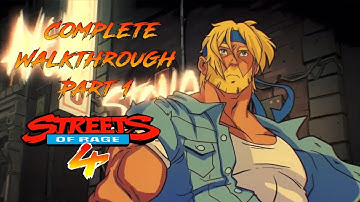 Streets of Rage 4 Walkthrough part 1