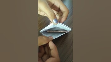 how to make a paper purse without glue and scissor🌸