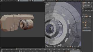 Blender test: Spaceship timelapse