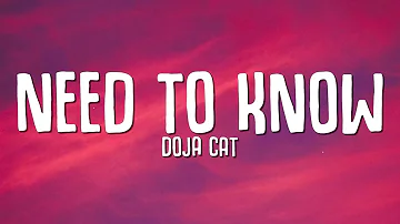 Doja Cat - Need To Know (Lyrics)