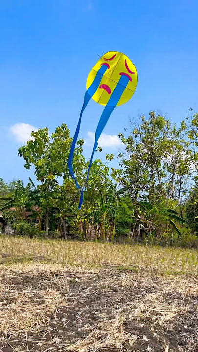 Membuat LAYANGAN EMOJI MENANGIS #layangan #kreatif #kreasi #kite #lucu