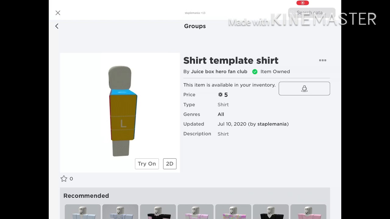 Download I made a Roblox shirt thats literally just the shirt template - YouTube