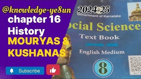 8th #SocialScience #MOURYAS AND KUSHANAS #CHAPTER 16 #HISTORY#PART2 2024-25@knowledge-ye8un#exercise