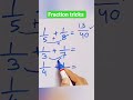 bhagnasa misana math / fraction tricks/ fraction addition #trending #maths #viral #fractions #shorts