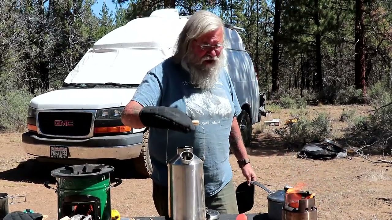 Vanlife Is it Practical to Cook with Wood Comparison Rocket Stove, Kelly Kettle & Solo Wood