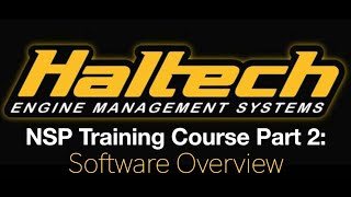 Haltech Elite NSP Training Course Part 2: Software Overview | Evans Performance Academy screenshot 5