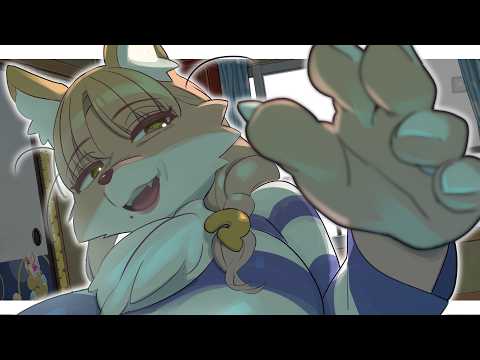 狐おばさんのもふもふASMR🦊Fox Obasan ASMR 💛 Fluffy & Gentle Pamper