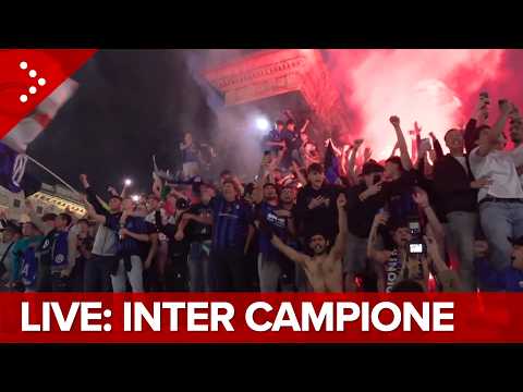 Video LIVE L'Inter vince lo scudetto, scoppia la festa a Milano diretta video