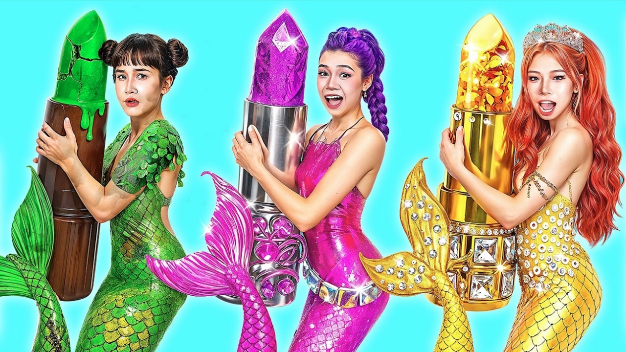 グッドマーメイド vs バッドマーメイド！？ハントリックス変身メイクオーバー対決 🧜‍♀️