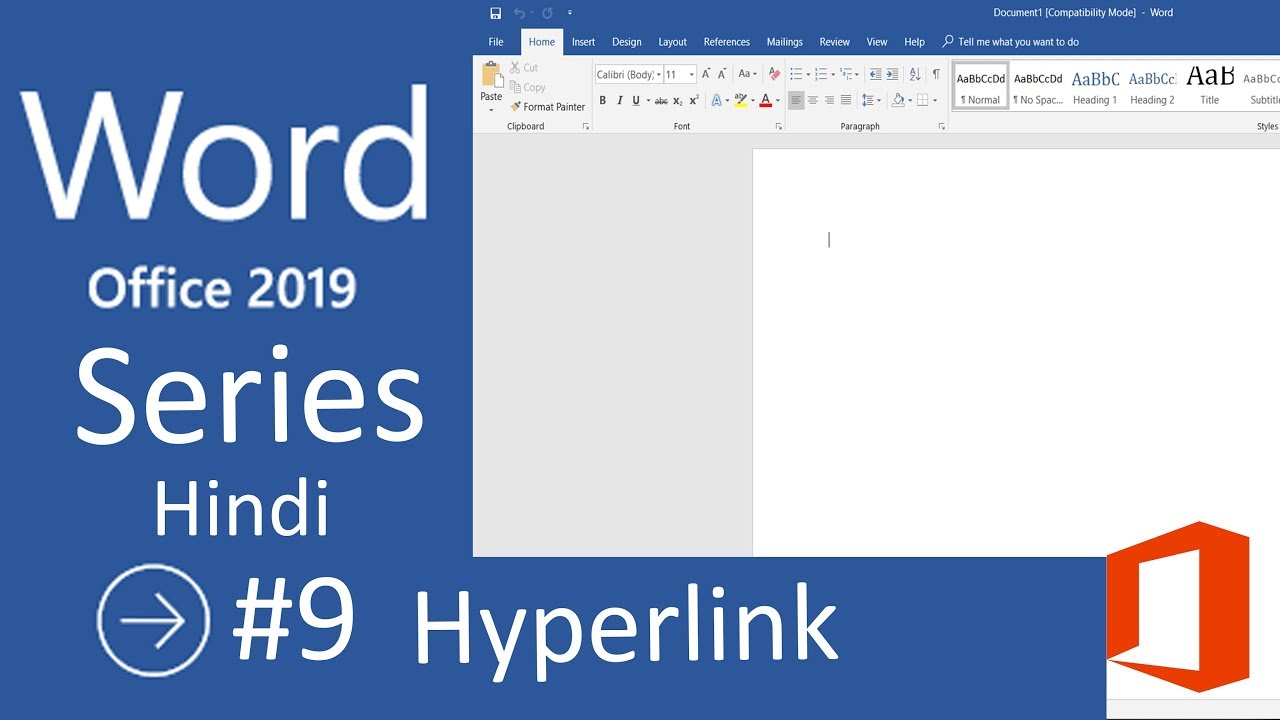 How To Link Add Hyperlink In Word Ms Word 2019 Tutorials In HINDI Part 9 YouTube