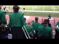 Bo cochran is playing the cymbals at the westmoore game