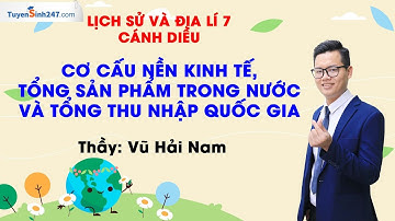 Cơ cấu nền kinh tế, tổng sản phẩm trong nước và tổng thu nhập QG | Địa lí 10 (CD) | GV: Vũ Hải Nam