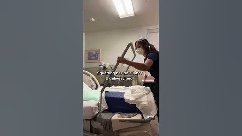 Squatting bars on labor/delivery a bed! #shorts