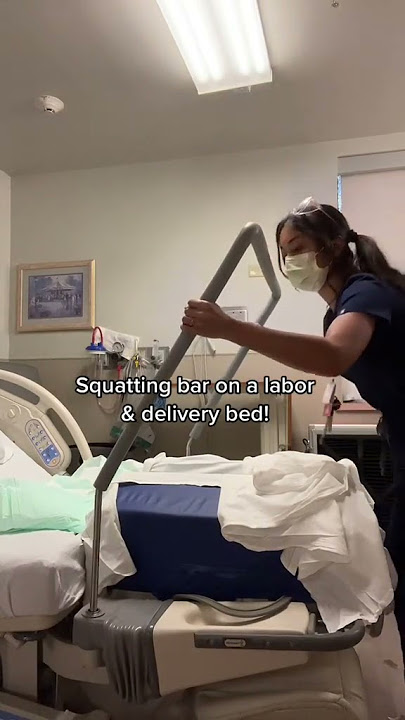 Squatting bars on labor/delivery a bed! #shorts