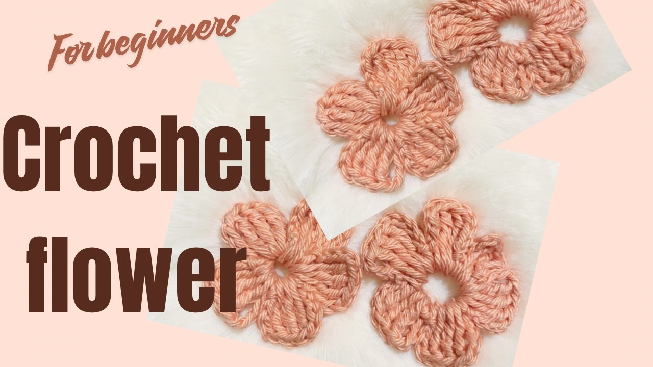 World's Easiest Crochet Flower for Beginners