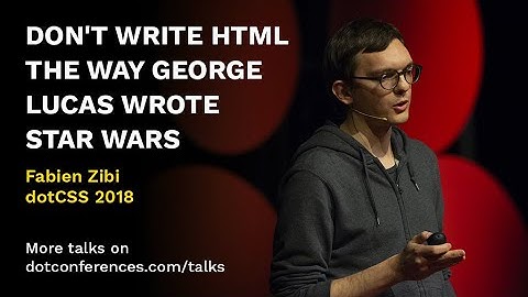 dotCSS 2018 - Fabien Zibi - Don