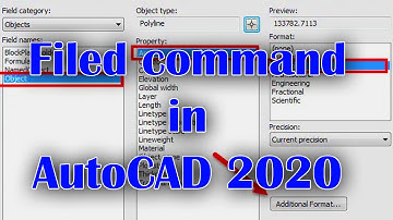 How to Use a Field in AutoCAD 2020.