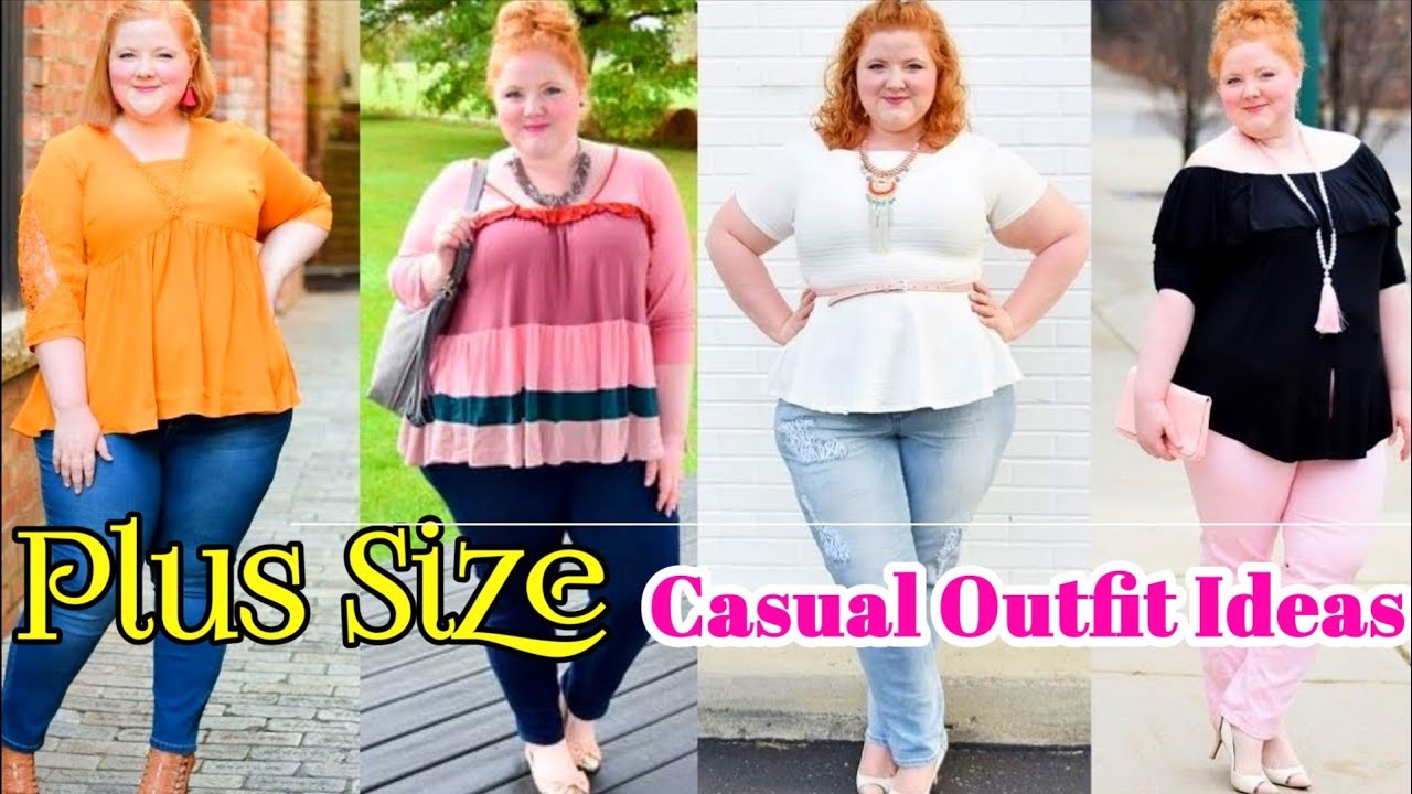 Beautiful Casual Outfit Ideas For Plus Size Women || by Look Stylish -  YouTube