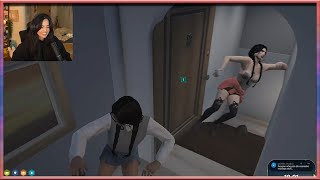 Kitty playing with fire when Ray's on a call after finding out she likes Chatty - GTA V RP NoPixel