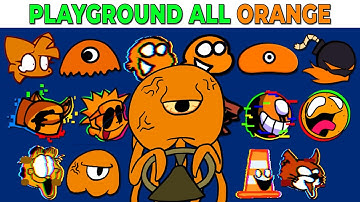 FNF Character Test | Gameplay VS My Playground | ALL Orange Test #3