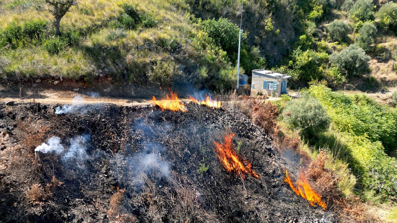 Nasza WŁOSKA działka prawie SPŁONĘŁA