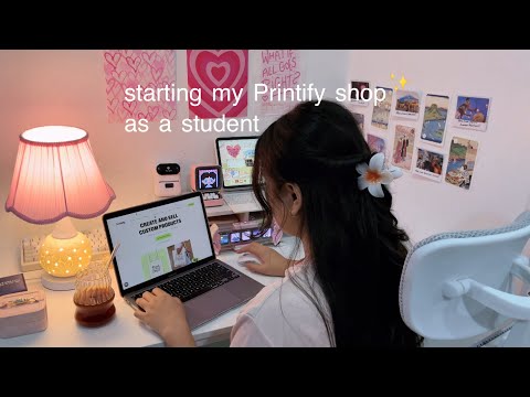 Starting My Printify Shop as a Student, This is How Printing Helps Create & Sell Journals + Stickers