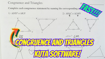 Congruence and Triangles   Kuta Software