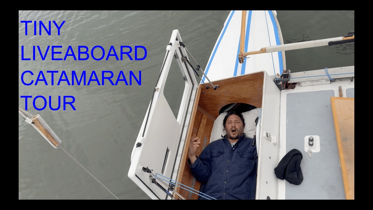 INSIDE a Wharram Tiki 21 Catamaran Tour | Tiny Liveaboard, Big Ocean Plans