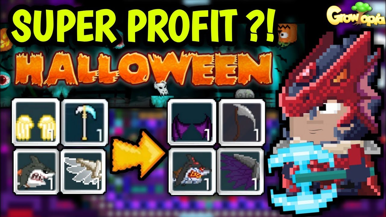 HOW TO PREPARE FOR HALLOWEEN (EASY PROFIT) GROWTOPIA